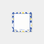 Schattige geel wit Daisy Bloembloemen Personaliser Post-it® Notes (Voorkant)