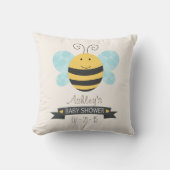 Schattige geel & zwart bijen Baby shower Kussen (Voorkant)