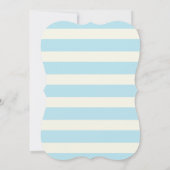 Schattige Geel & Zwart Bijen op Baby Blauwe Strepe Kaart (Achterkant)