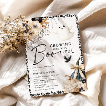 Schattige Geest & Bloemrijke Halloween Baby Shower