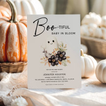 Schattige Geest & Bloemrijke Halloween Baby Shower