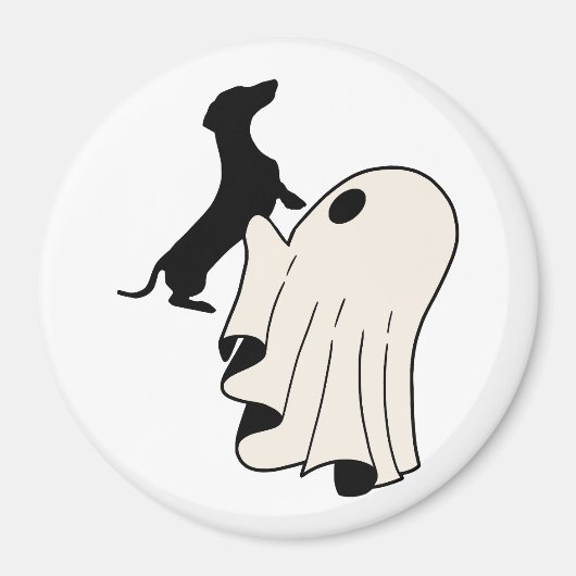 Schattige Geest Dachshund Liefhebber Magneet (Voorkant)