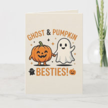 Schattige Geest en Pompoen Beste Vrienden - Spooka
