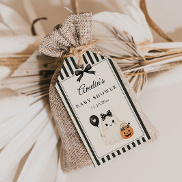 Schattige Geest Halloween Baby Shower Cadeaulabel