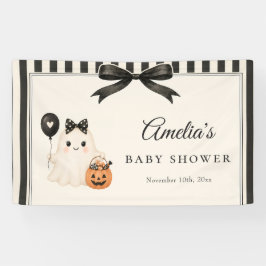 Schattige Geest Halloween Baby Shower Spandoek