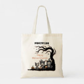 Schattige geest Halloween Kittens Trick or treat Tote Bag (Achterkant)