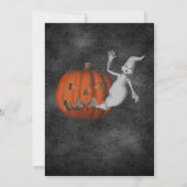 Schattige Geest Jack-O-Lantern Halloween Kaart (Achterkant)