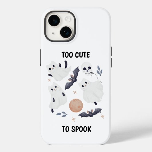 Schattige Geest Kat Halloween Te Schattig Om Bang Case-Mate iPhone Case (Achterkant)