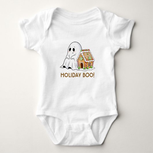Schattige Geest & Kinderhuis van Peperkoek Romper (Voorkant)