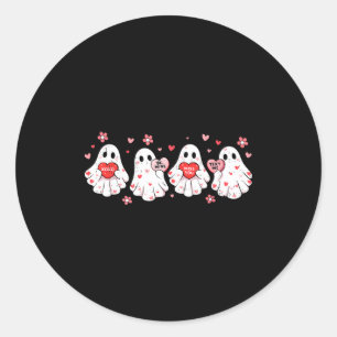 Schattige Geest Liefde Harten Valentijnsdag Vrouwe Ronde Sticker