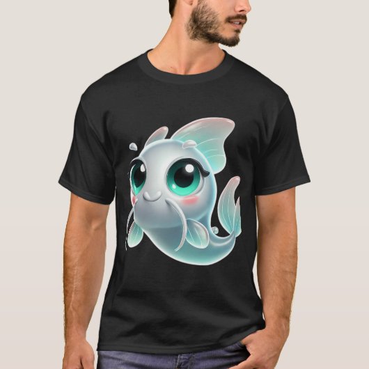 Schattige Geest Meerval T-shirt (Voorkant)