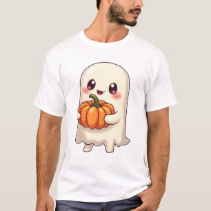 Schattige Geest met Pompoen � Grappige Halloween T-shirt