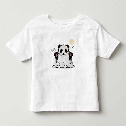 Schattige Geest Panda Onder de Maan Kinder Shirts (Voorkant)