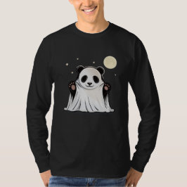 Schattige Geest Panda Onder de Maan T-shirt