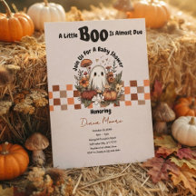 Schattige Geest & Pompoen Herfst Halloween Baby Sh