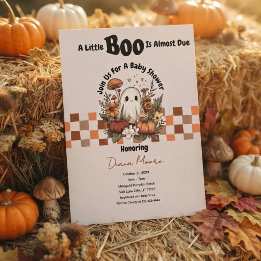 Schattige Geest & Pompoen Herfst Halloween Baby Sh Kaart