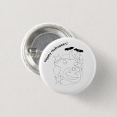 Schattige Geest Pompoen Vleermuizen Kleur Mijn Hal Ronde Button 3,2 Cm (Voorkant /achterkant)