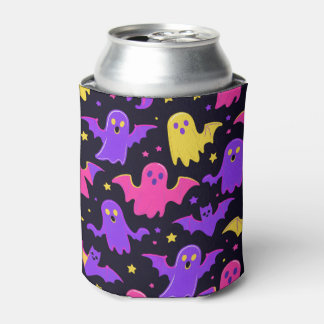 Schattige geesten en vleermuizen Halloween Blikjeskoeler