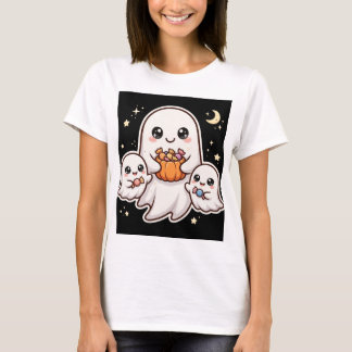 Schattige Geesten Familie Halloween T-Shirt