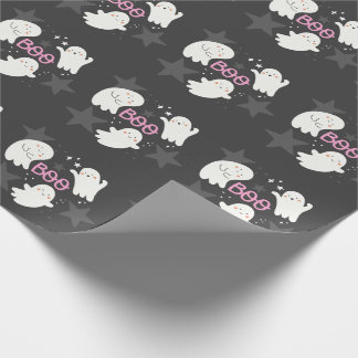 Schattige geesten Halloween BOO Cadeaupapier