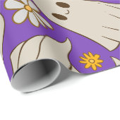 Schattige geesten Halloween Cadeaupapier (Rol Hoek)