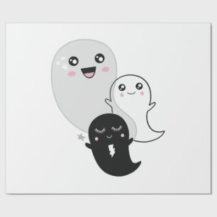 schattige geesten halloween kawaii cadeaupapier