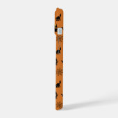 Schattige geesten katten vleermuizen Halloween iPhone 15 Case (Linkerkant)