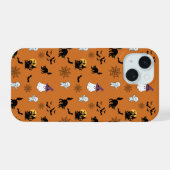 Schattige geesten katten vleermuizen Halloween iPhone 15 Case (Achterkant horizontaal)