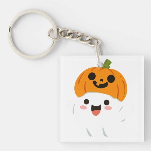 Schattige geesten sleutelhanger (voorkant)