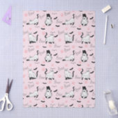 Schattige Geestkatten Halloween Tissuepapier (Craft)