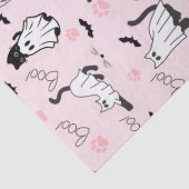 Schattige Geestkatten Halloween Tissuepapier (Detail)