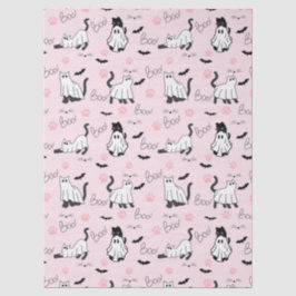 Schattige Geestkatten Halloween Tissuepapier
