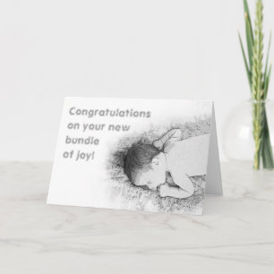 Schattige gefeliciteerd met de nieuwe Baby Generic Kaart