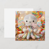 Schattige Gehaakte Octopus Candy Land Esthetiek (Voorkant / Achterkant)