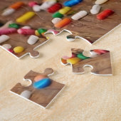 Schattige Gehaakte Octopus Candy Land Esthetiek  Legpuzzel (Zijkant)