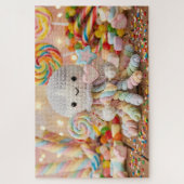 Schattige Gehaakte Octopus Candy Land Esthetiek  Legpuzzel (Verticaal)