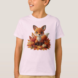 Schattige Gehaakte Vos met Pompoenen – Gezellige H T-shirt