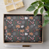 Schattige geïllustreerd kerstpersonage tissuepapier (Geschenk)