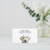Schattige geïllustreerd Puppy Dog Trainer Visiteka Visitekaartje (Staand voorkant)