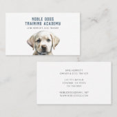 Schattige geïllustreerd Puppy Dog Trainer Visiteka Visitekaartje (Voorkant / Achterkant)