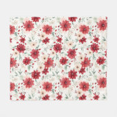 Schattige geïnspireerd bloemmotief fleece deken (Voorkant (Horizontaal))