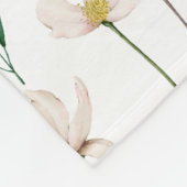 Schattige  geïnspireerd bloemmotief fleece deken (Hoek)