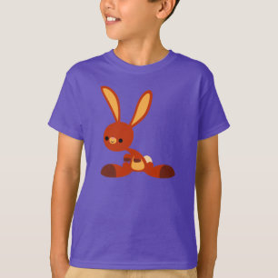 Schattige Geïnteresseerd Cartoon Konijn Kinderen T T-shirt