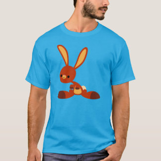 Schattige Geïnteresseerd Cartoon Rabbit T-Shirt