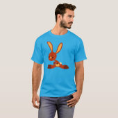 Schattige Geïnteresseerd Cartoon Rabbit T-Shirt (Voorkant volledig)