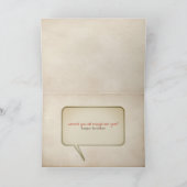 schattige geit op schooltafel kaart (Binnen)