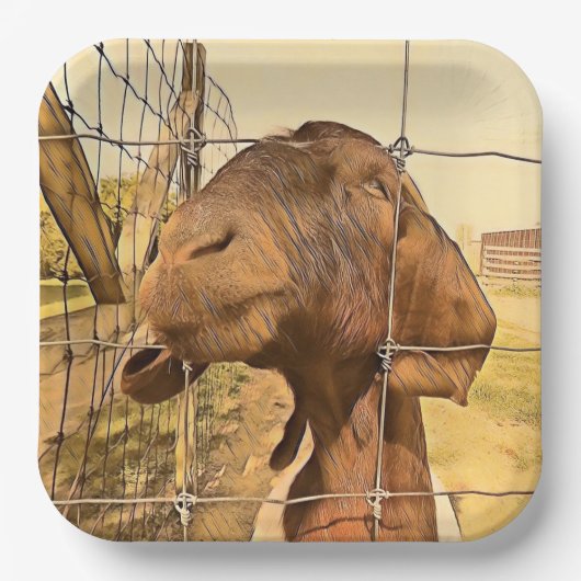 Schattige geit - papieren Bord (Voorkant)