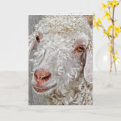 schattige geit verjaardag kaart (Gele Bloem)