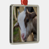*SCHATTIGE GEITEN VOOR CHRISTMAS* METALEN ORNAMENT (Rechts)