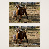 Schattige geiten Willekeurige handelingen van Kaar Visitekaartje (Voorkant /achterkant)